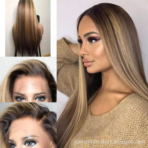 30 inch 1b/blonde 30 inch 1b/blonde short colored straight 20 inch perruque full lace hd wigs human hair